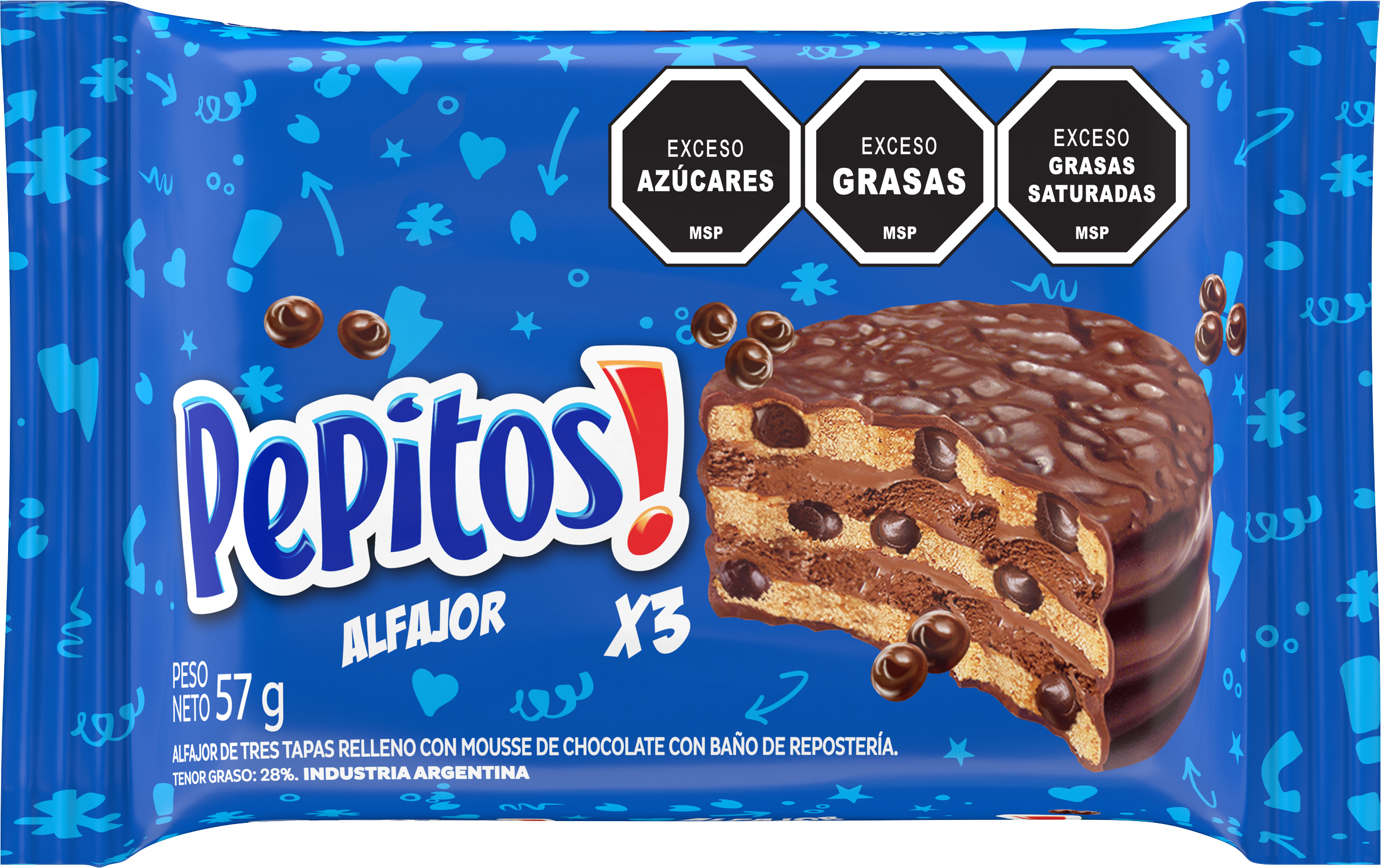 Alfajor Triple Pepitos - Nerilan Uruguay